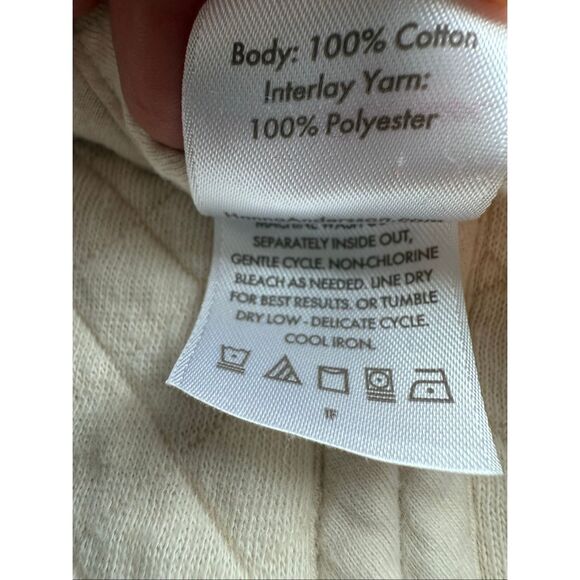 Hanna Andersson Baby Sleep Sack (1.0 TOG) In Ecru/Beige Size M/6-18M Baby - Picture 9 of 10